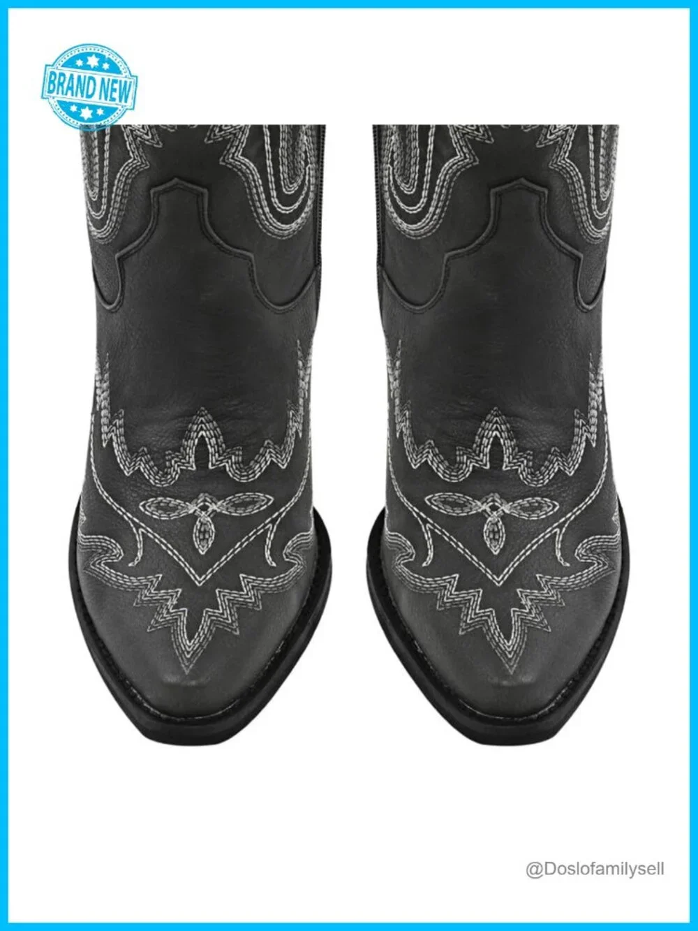 Cowgirl Thigh High Wide Calf Embroidered Western Boots Block Heel